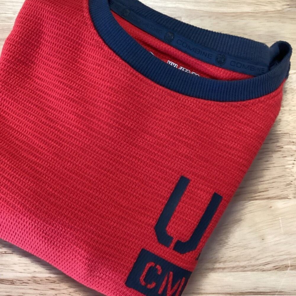 EUC Boys Under Armour Combine Ling Sleeved‎ DriFit Top - YXL